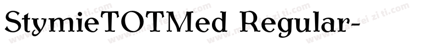 StymieTOTMed Regular字体转换